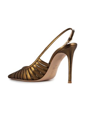 Ade slingback pumps in bronze metallic leather ROBERTO FESTA | ADELUXORBRONZO